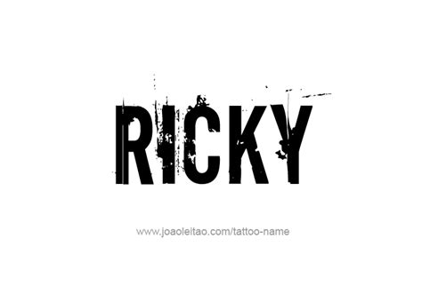 ricky tattoo design|Ricky Name Tattoo Designs in 31 Styles